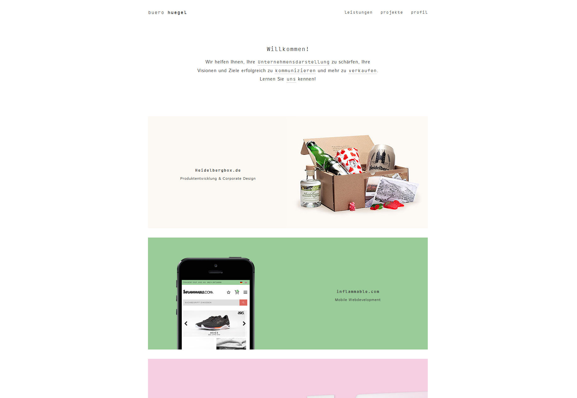 The best new portfolio sites, October 2016 01buero