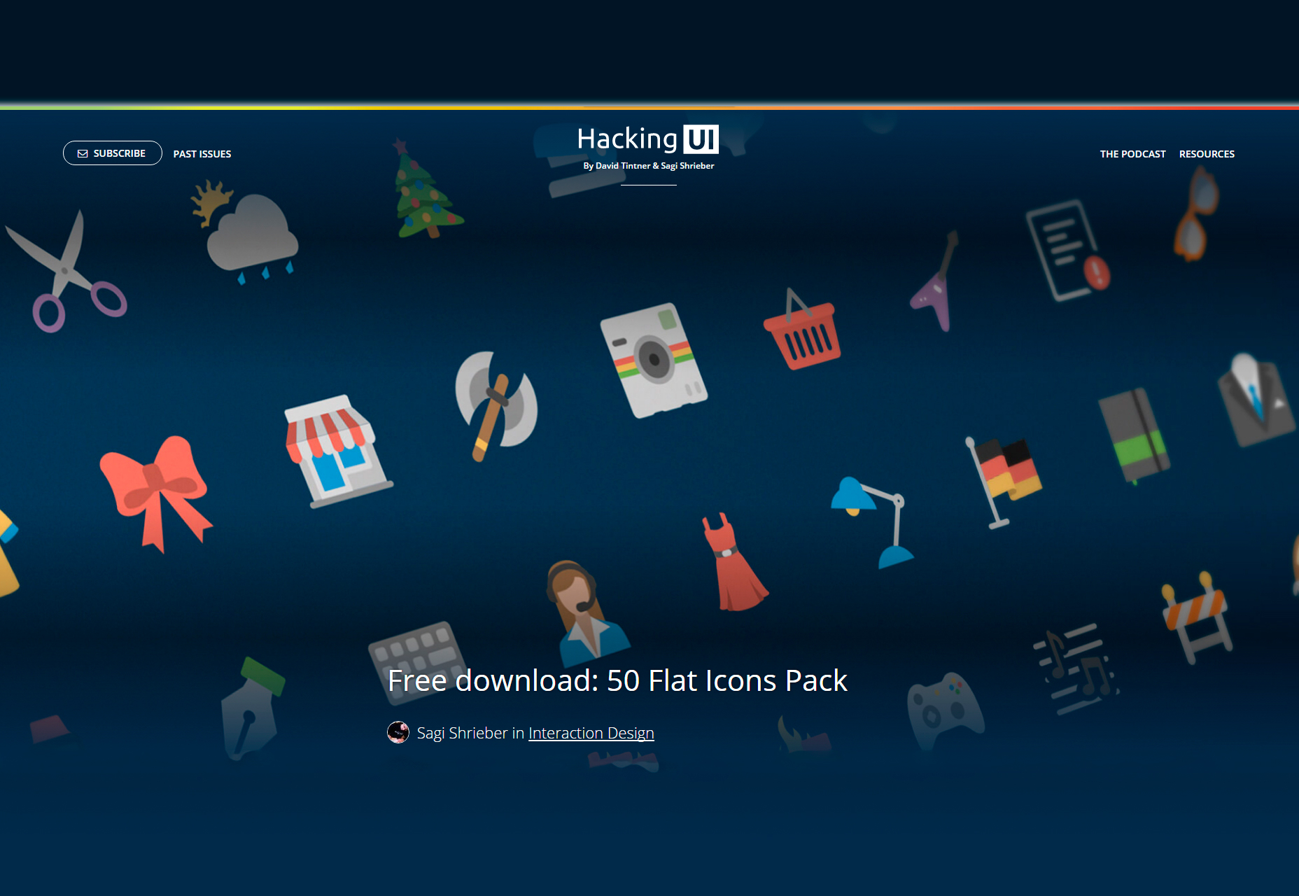 50+ fresh resources for designers, July 2016 50 Vector Flat Style Icons Pack