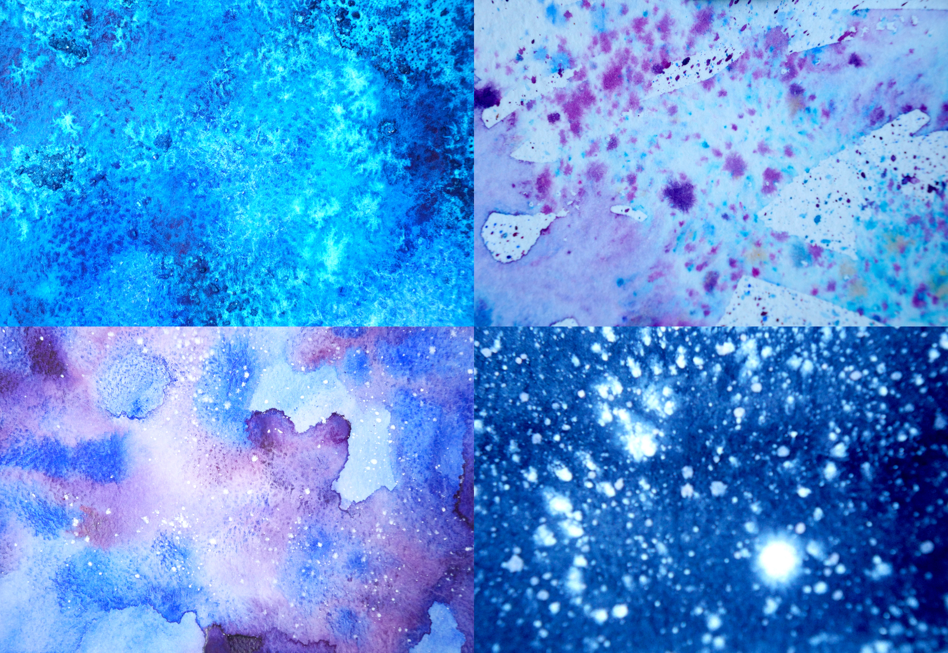 50+ fresh resources for designers, July 2016 Magic Watercolor Textures Bundle