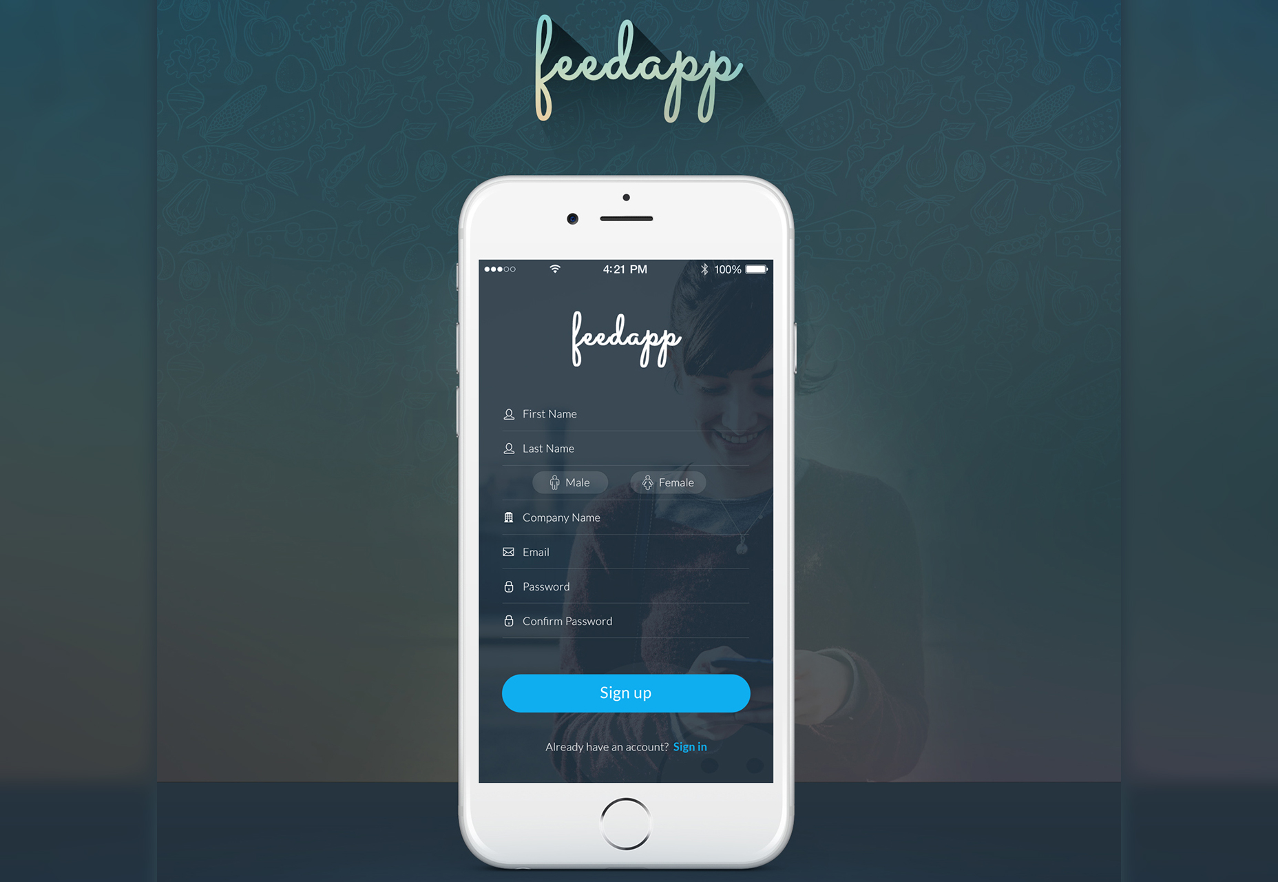 50+ fresh resources for designers, July 2016 FeedApp: Modern Mobile App UI Kit