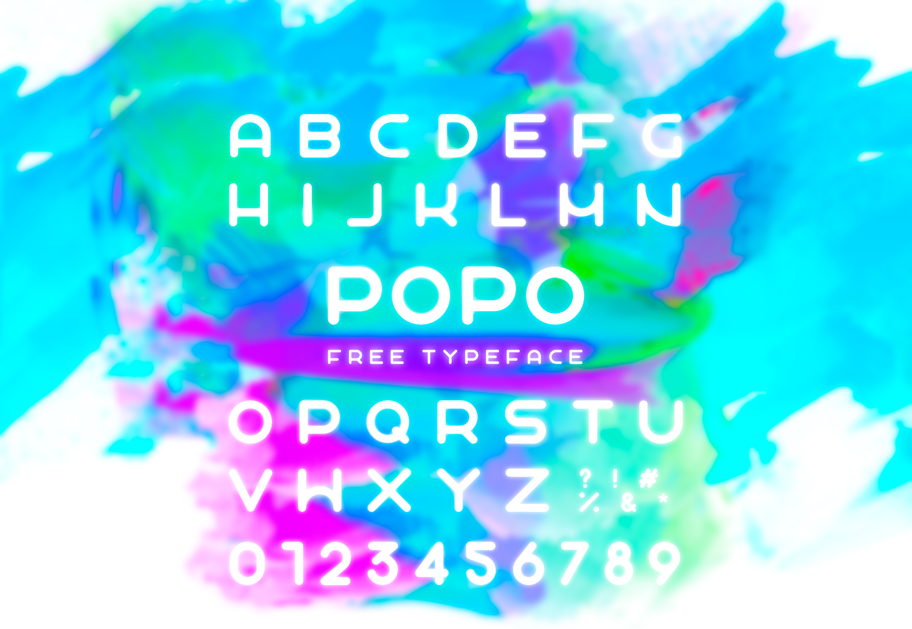 50+ fresh resources for designers, July 2016 Popo: Wide Sans Font