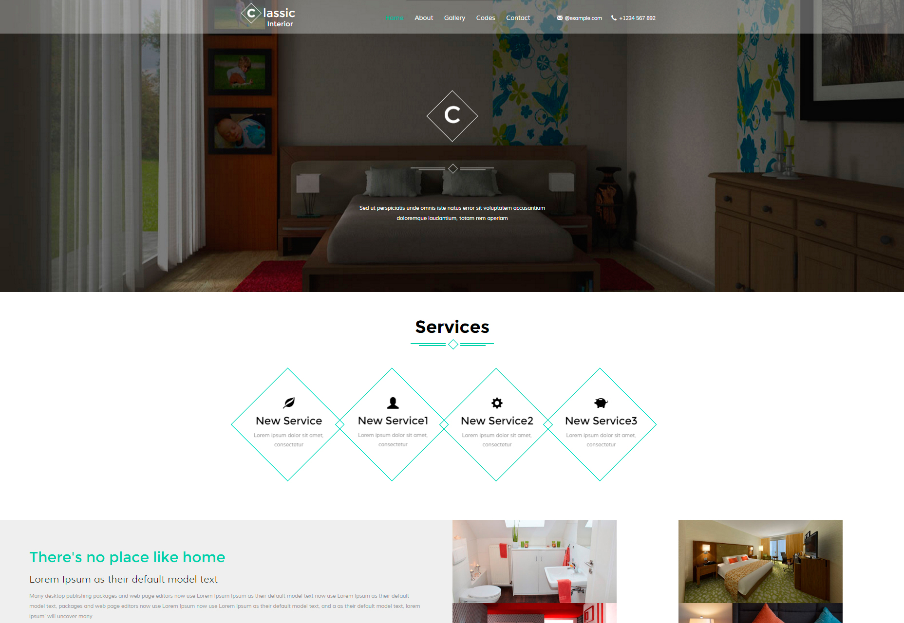 50+ fresh resources for designers, July 2016 Classic Interior: Modern Interior Design Site Bootstrap Template