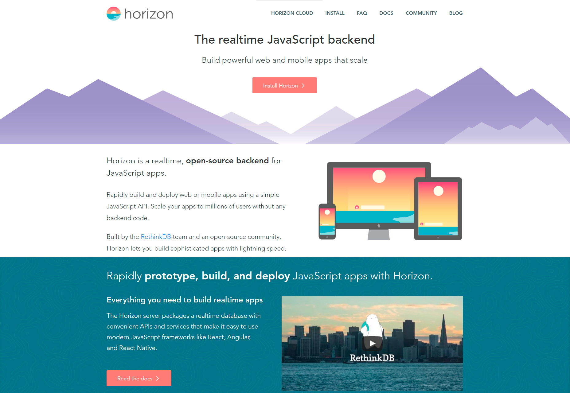 50+ fresh resources for designers, July 2016 Horizon: Realtime Open-source JavaScript Backend