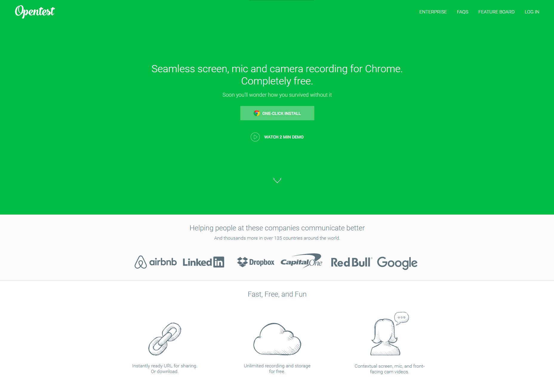 50+ fresh resources for designers, July 2016 Opentest: Seamless Screen, Mic and Camera Recording for Chrome