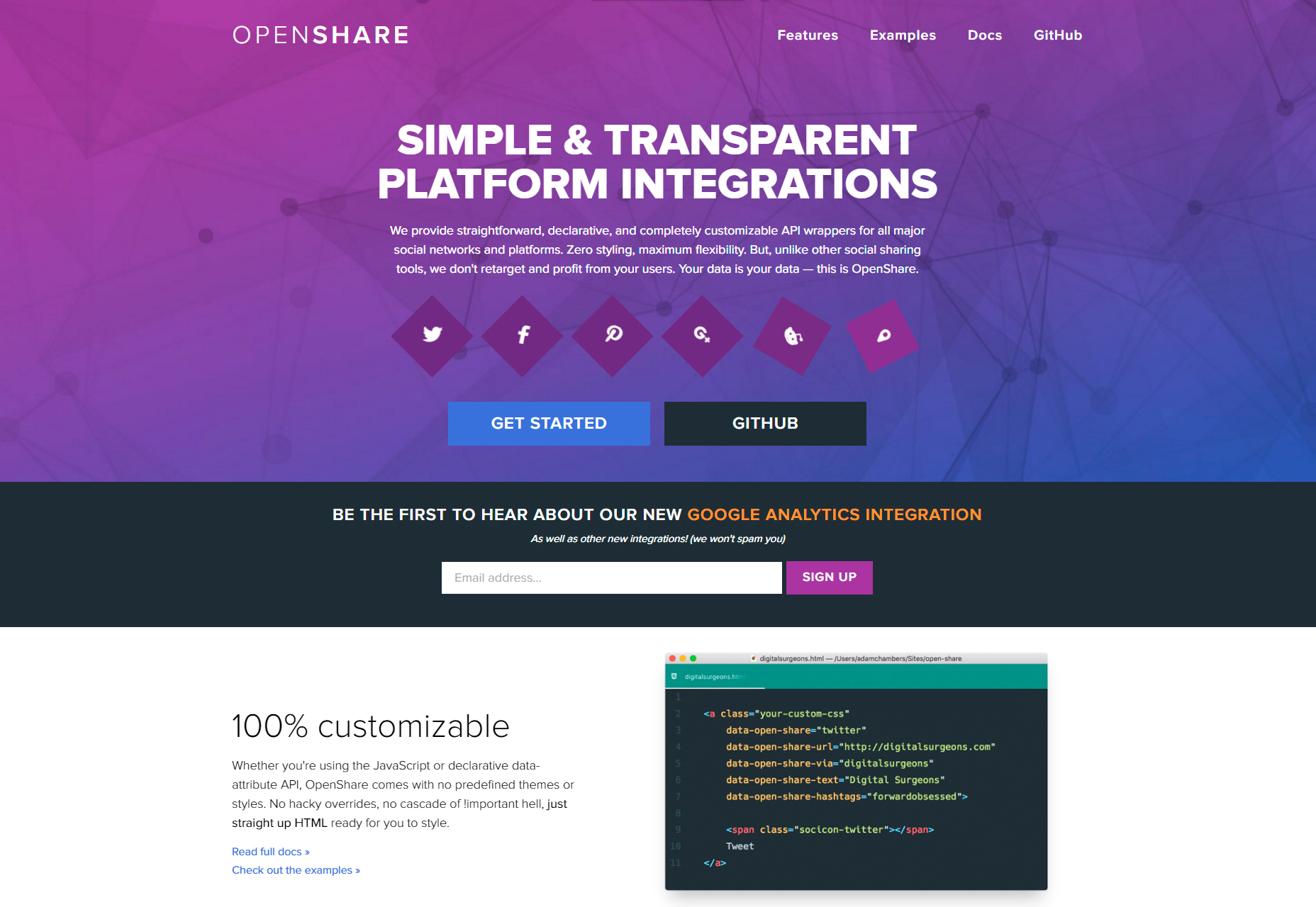 50+ fresh resources for designers, July 2016 OpenShare: Customizable Social Platforms API Wrappers