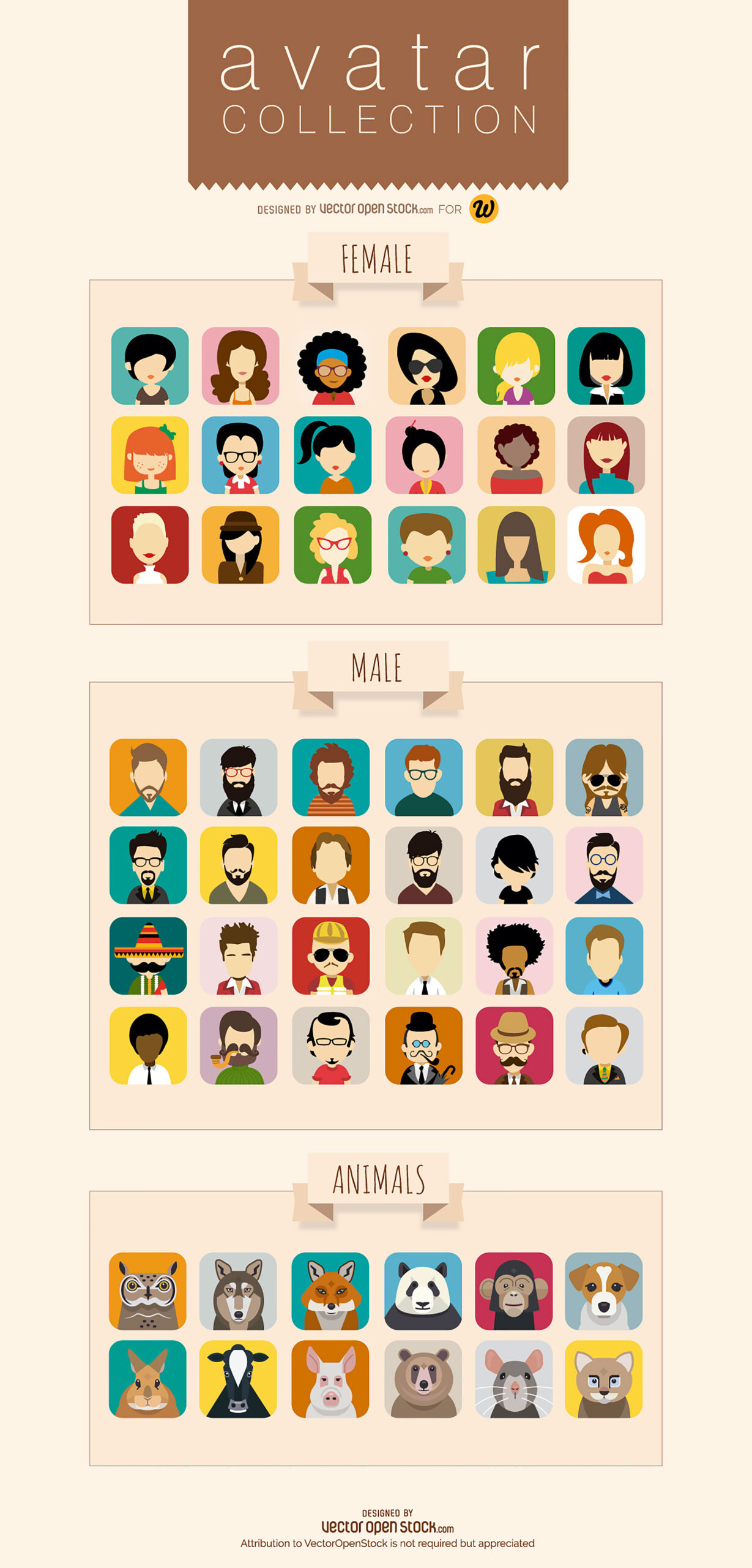 Free download: Avatar vector collection avatars_preview