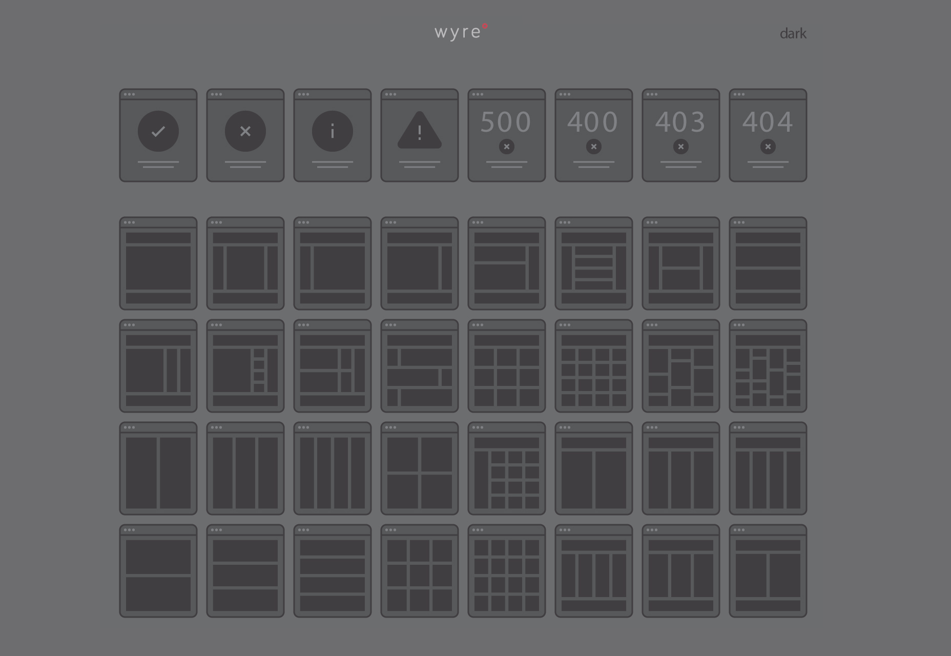 50 fresh resources designers, May 2016 Wyre: Web Layout Tiles Flowchart Templates