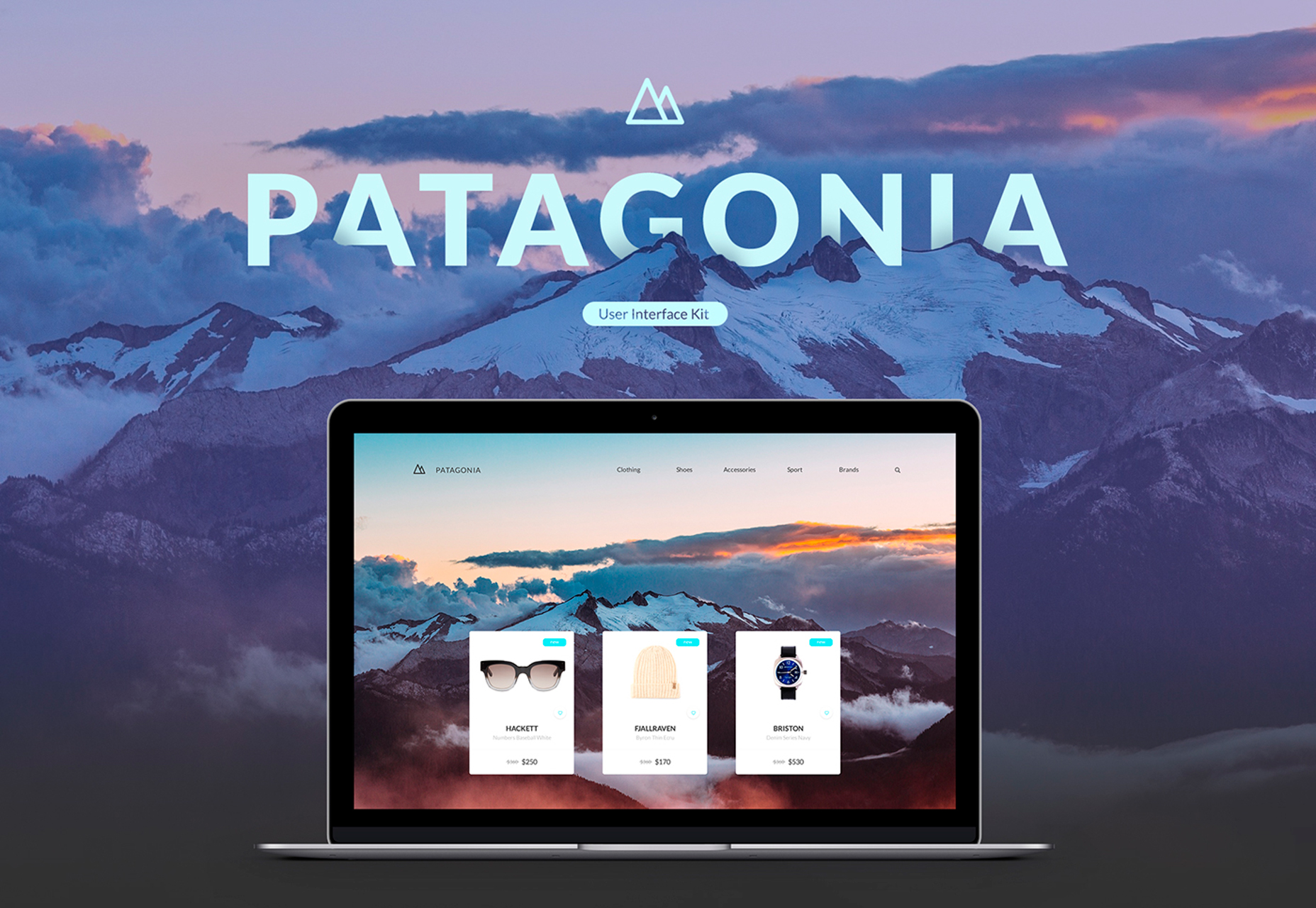 50 fresh resources designers, May 2016 Patagonia: Modern ECommerce Website UI Kit