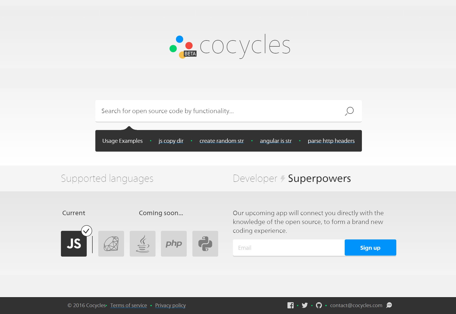 50 fresh resources designers, May 2016 Cocycles: Functionality Code Search