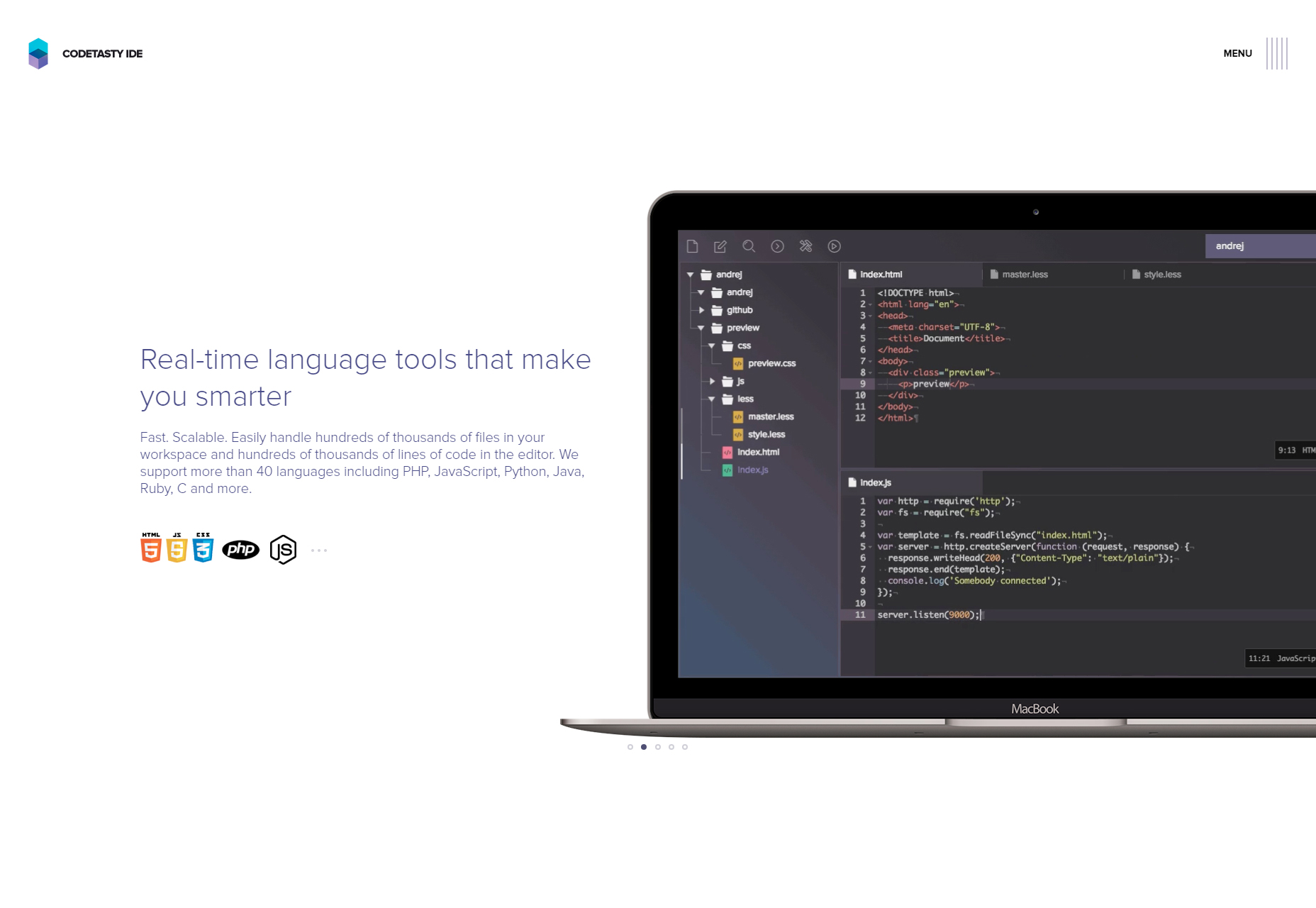 50 fresh resources designers, May 2016 CodeTasty: Powerful In-the-Cloud IDE