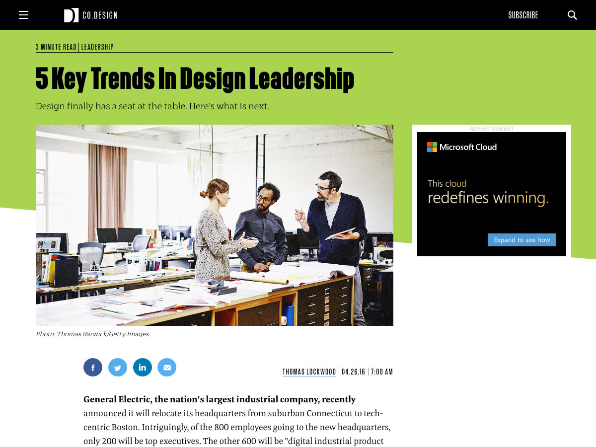 Popular design news of the week: April 25, 2016 - May 1, 2016 leadership