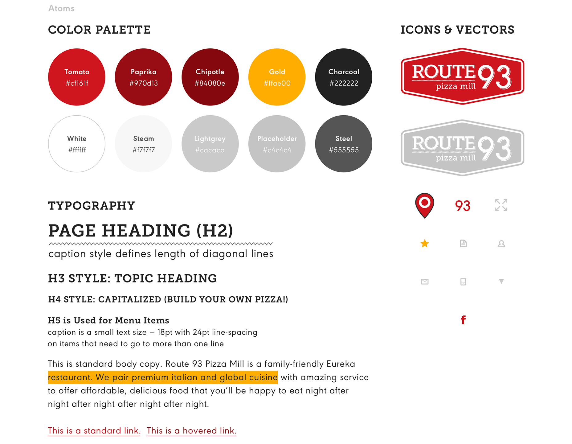 Using Atomic Design in modern web development atoms