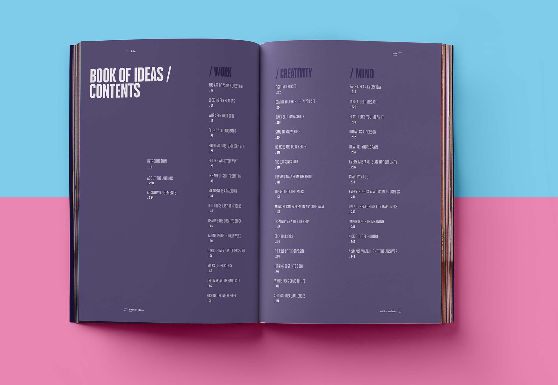 Find inspiration in Radim Malinic’s Book of Ideas 8
