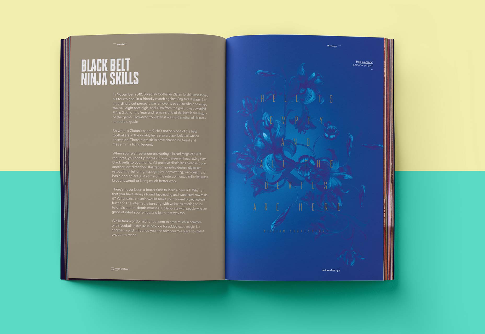 Find inspiration in Radim Malinic’s Book of Ideas 128