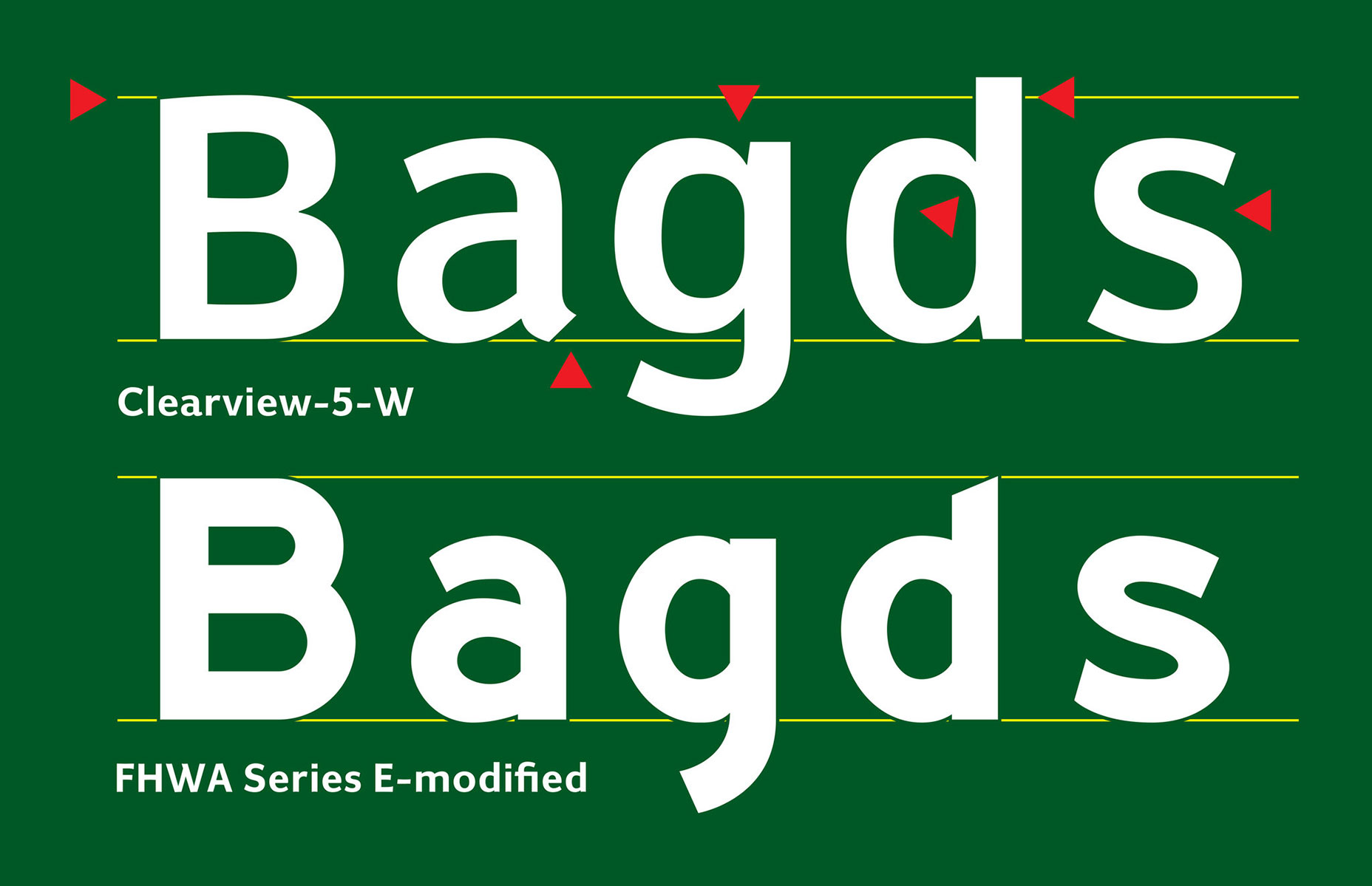 US highways embroiled in typography battle comparison
