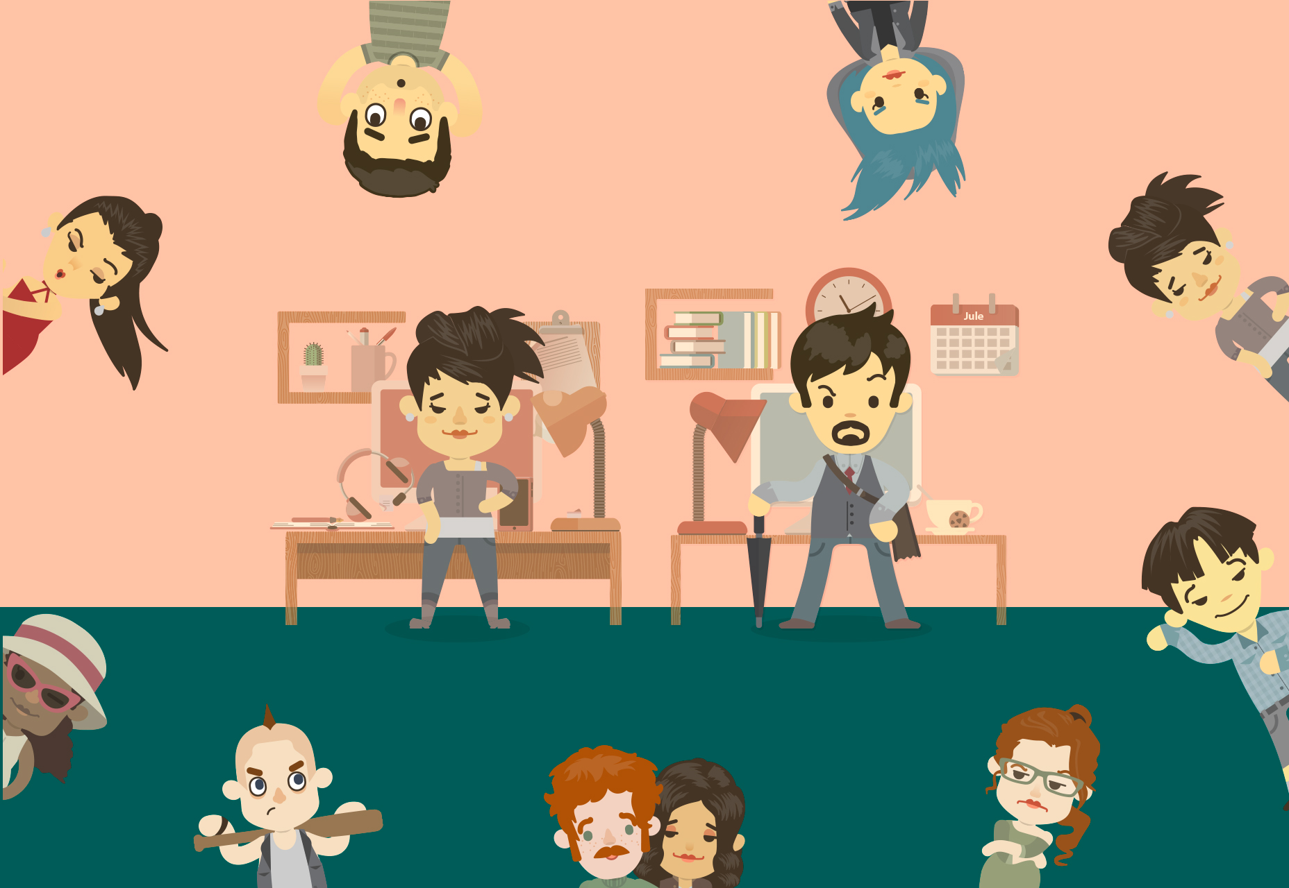 50+ fresh resources for designers, March 2016 Cute Characters & Avatars Generator V2 (1800 Items)