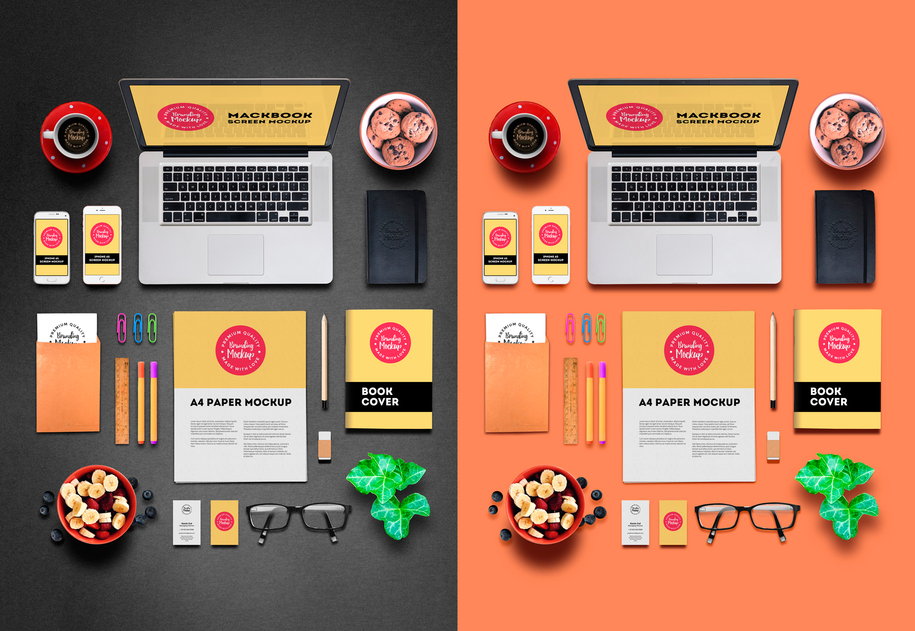 50+ fresh resources for designers, March 2016 Branding & Identity PSD Mockup