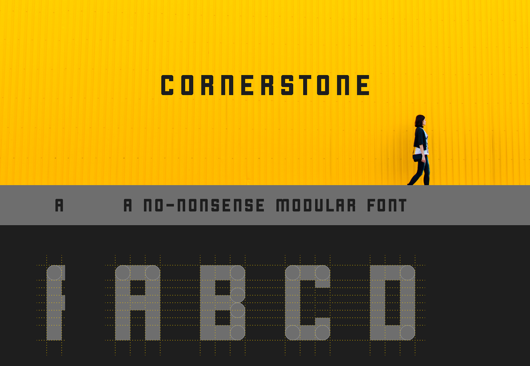 50+ fresh resources for designers, March 2016 Cornerstone: A Circle Corner Sans Font