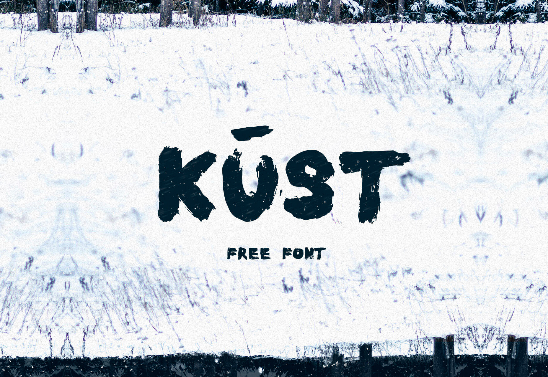 50+ fresh resources for designers, March 2016 KUST: Grunge Snowy Display Typeface