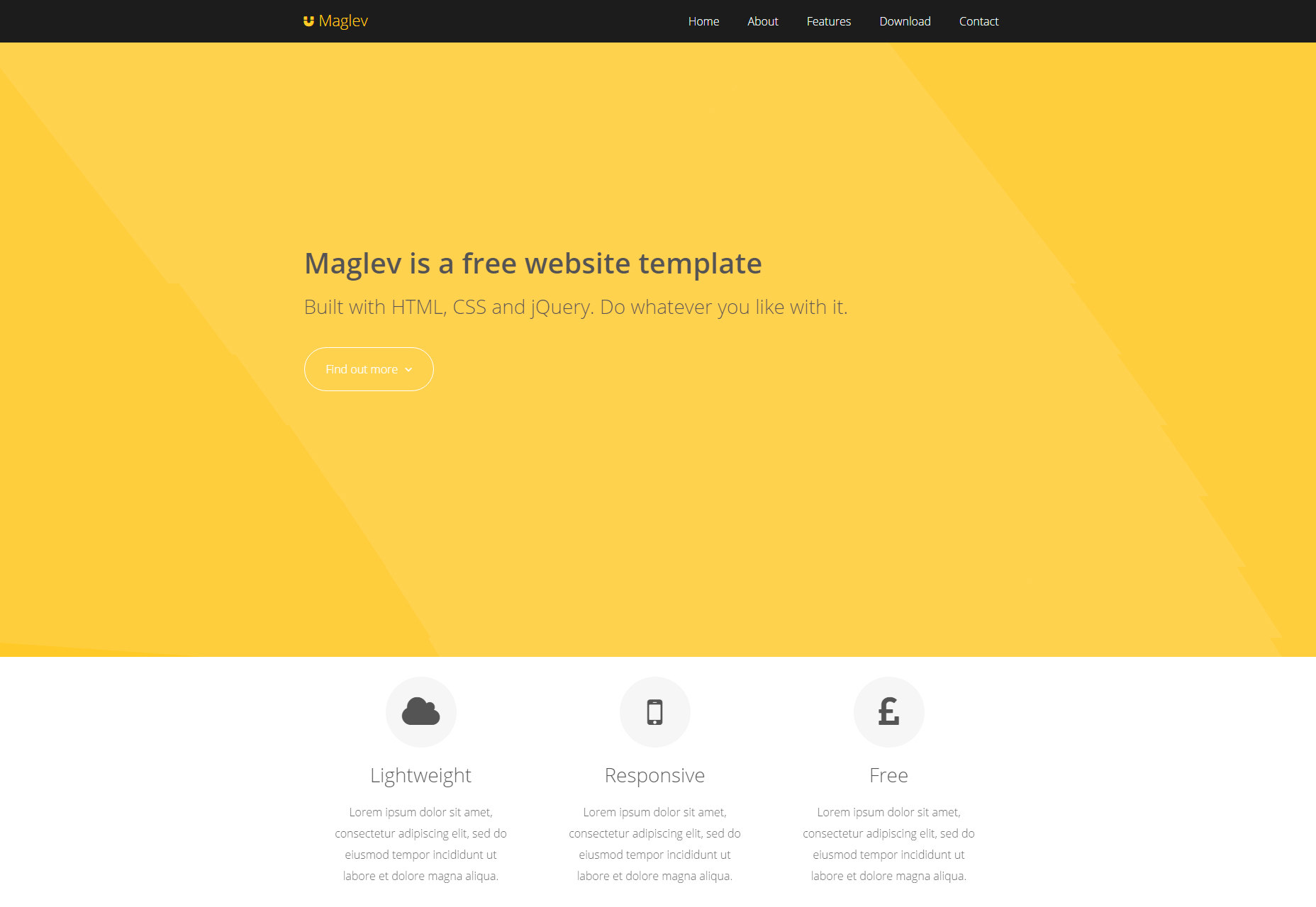 50+ fresh resources for designers, March 2016 Maglev: Flat Customizable HTML Template