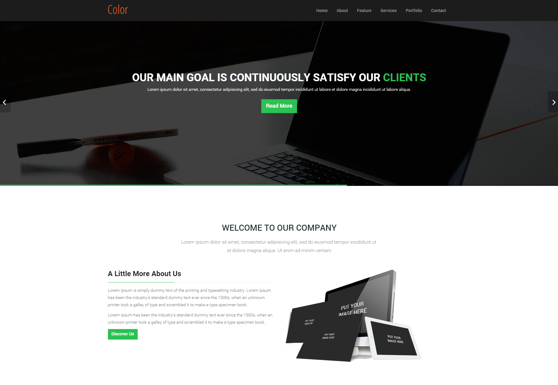 50+ fresh resources for designers, March 2016 Color: HTML5 One Page Template