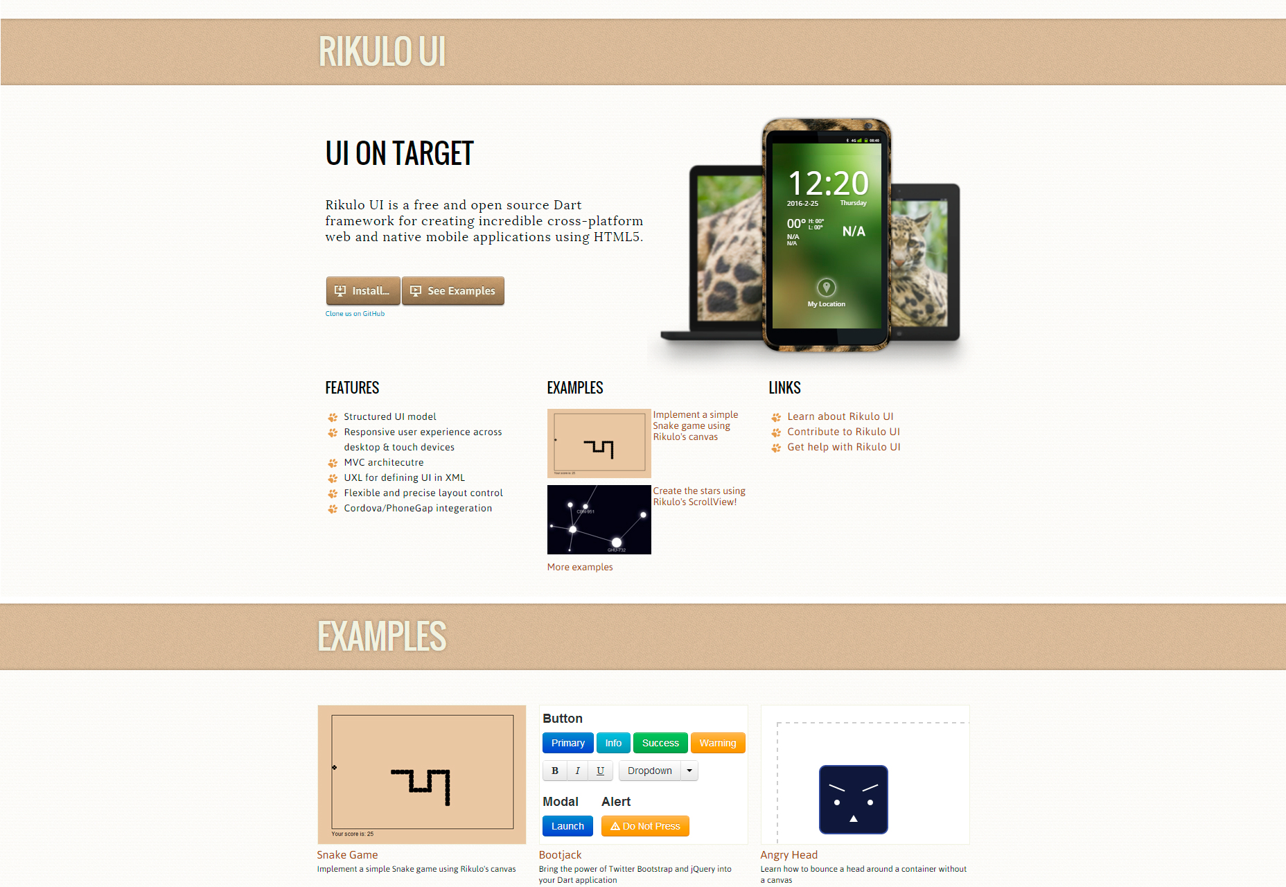 50+ fresh resources for designers, March 2016 Rikulo: Web and Mobile Dart Framework