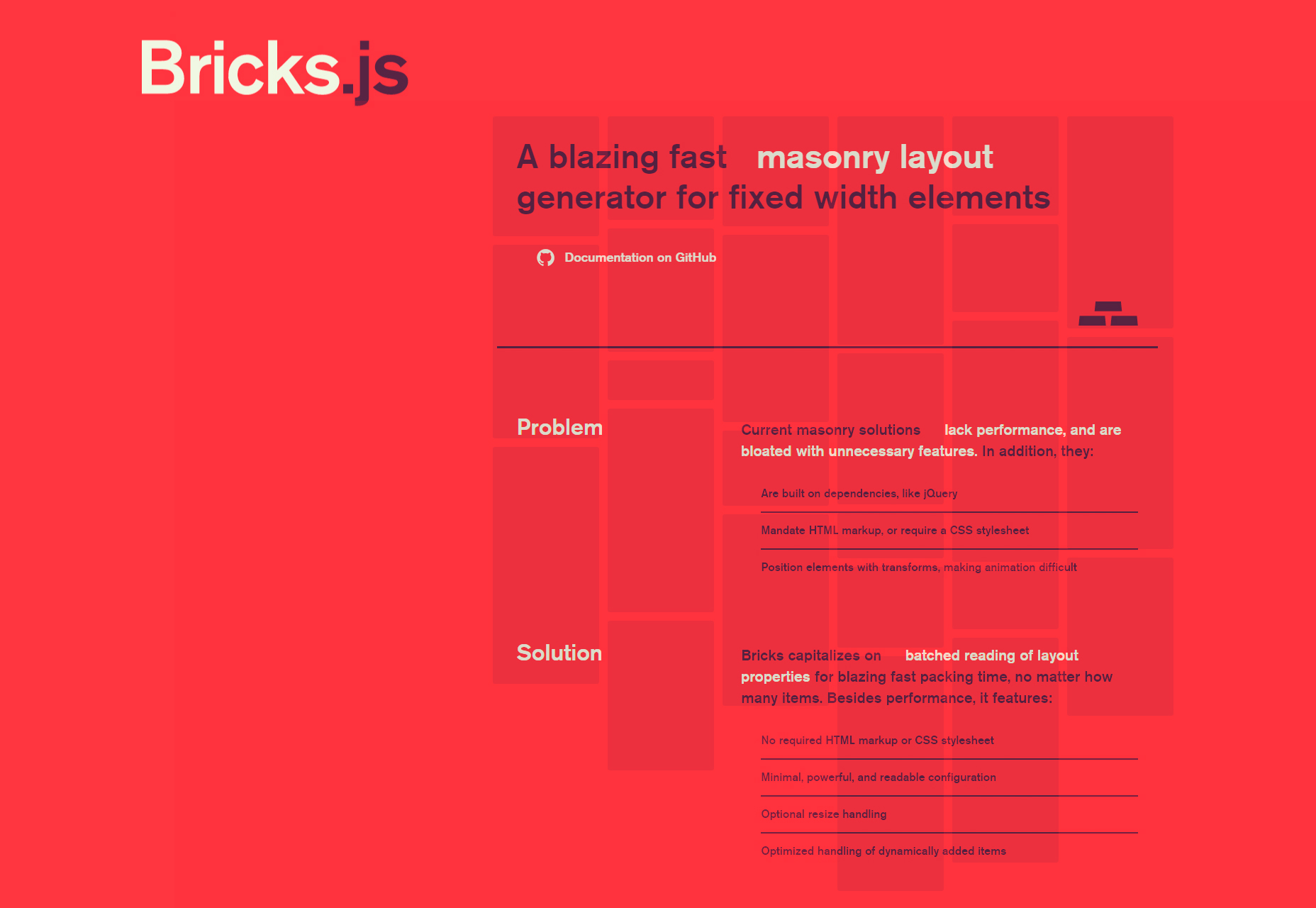 50+ fresh resources for designers, March 2016 Bricks.js: Width-Fixed Elements Masonry Layout Generator
