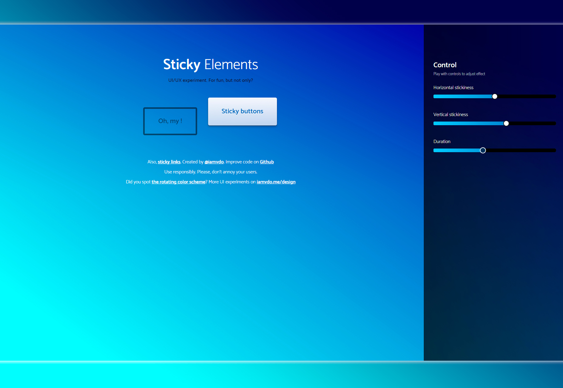 50+ fresh resources for designers, March 2016 Sticky Elements: Stunning JavaScript UI/UX Library