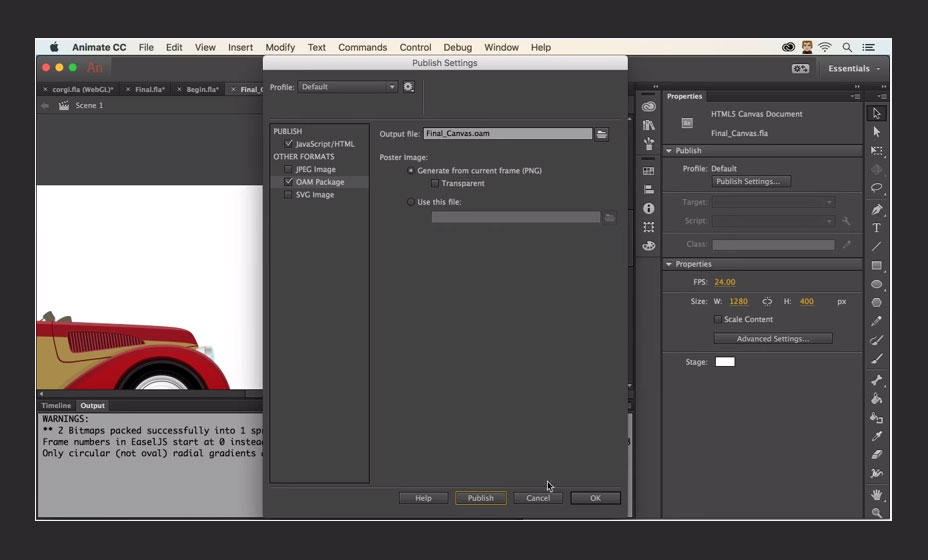 First look at Adobe’s Animate CC oam-packagin