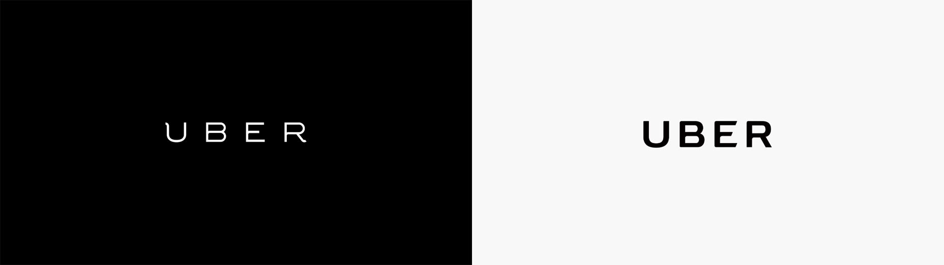 Uber relaunches with a new brand identity logotype