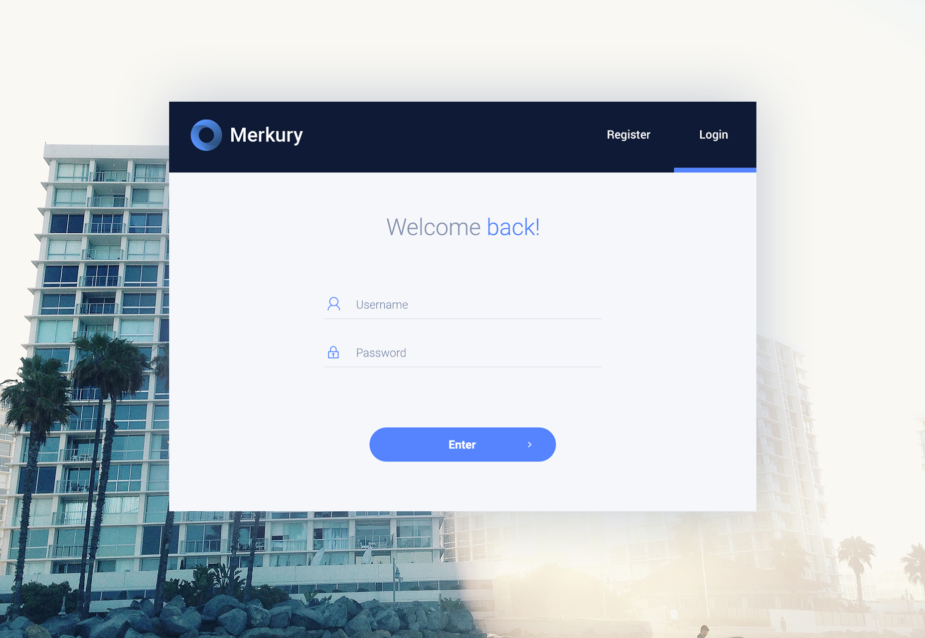 50+ fresh resources for designers, February 2016 Merkury: Web Dashboard PSD Template