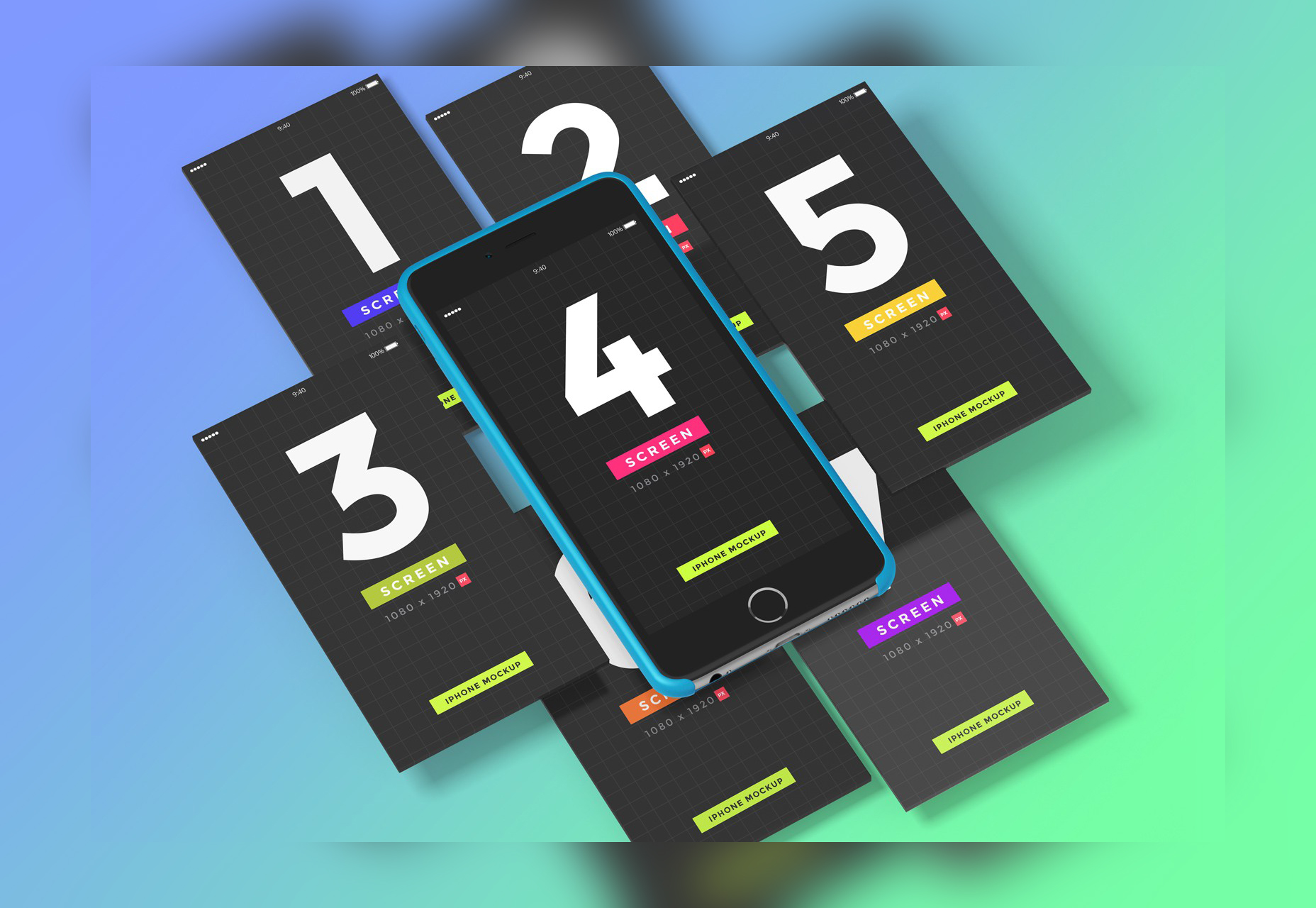 50+ fresh resources for designers, February 2016 PSD UI Presentation Kit