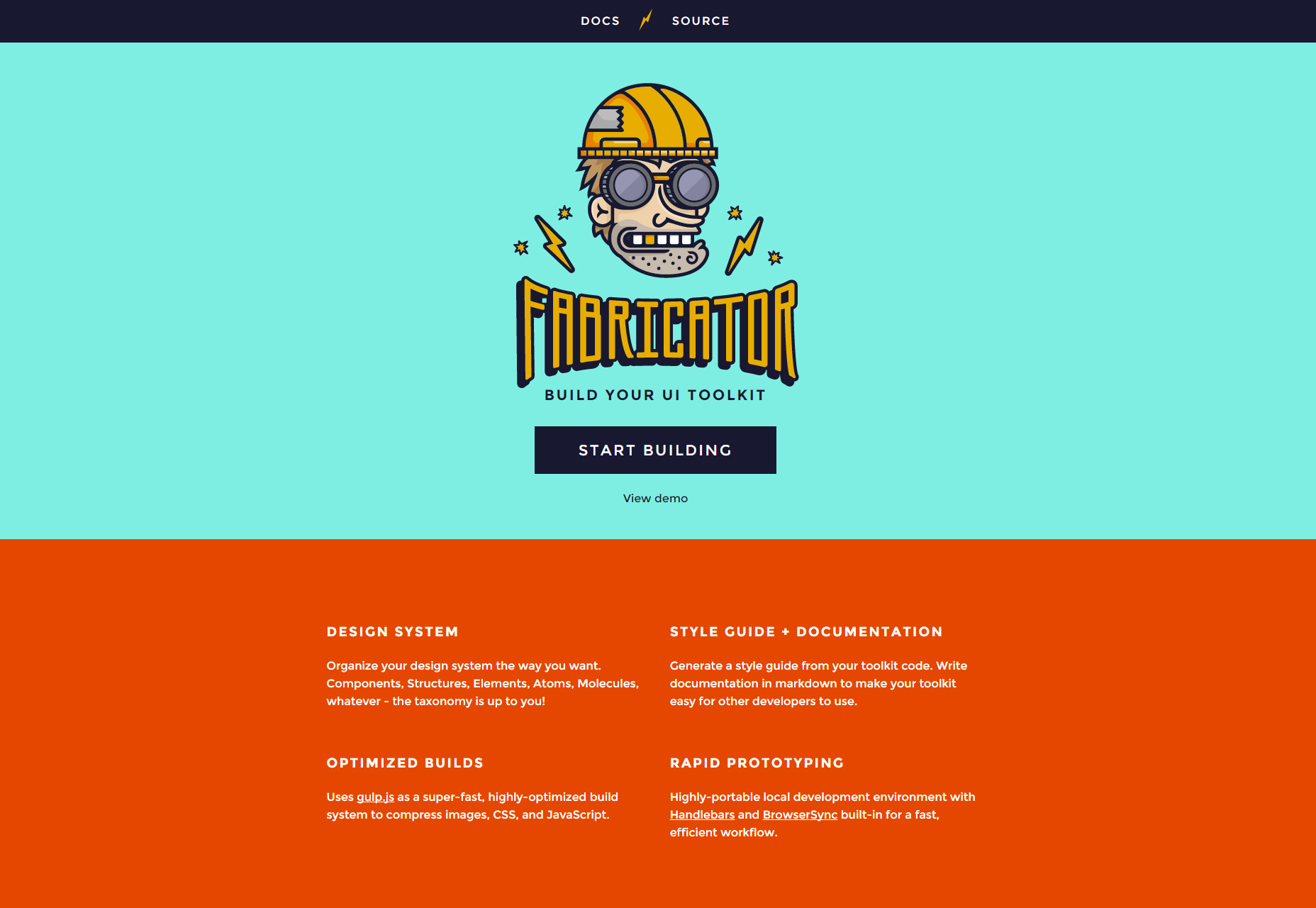 50+ fresh resources for designers, February 2016 Fabricator: NodeJS UI Toolkit Builder