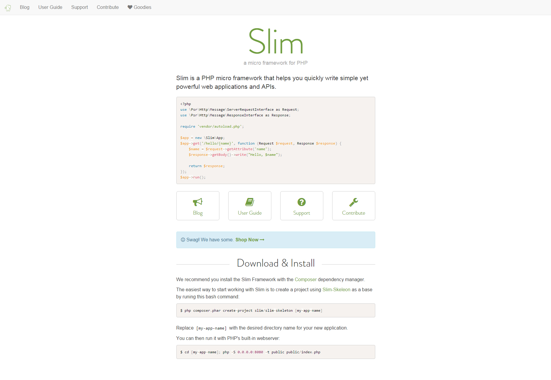 50+ fresh resources for designers, February 2016 Slim: PHP Micro Framework