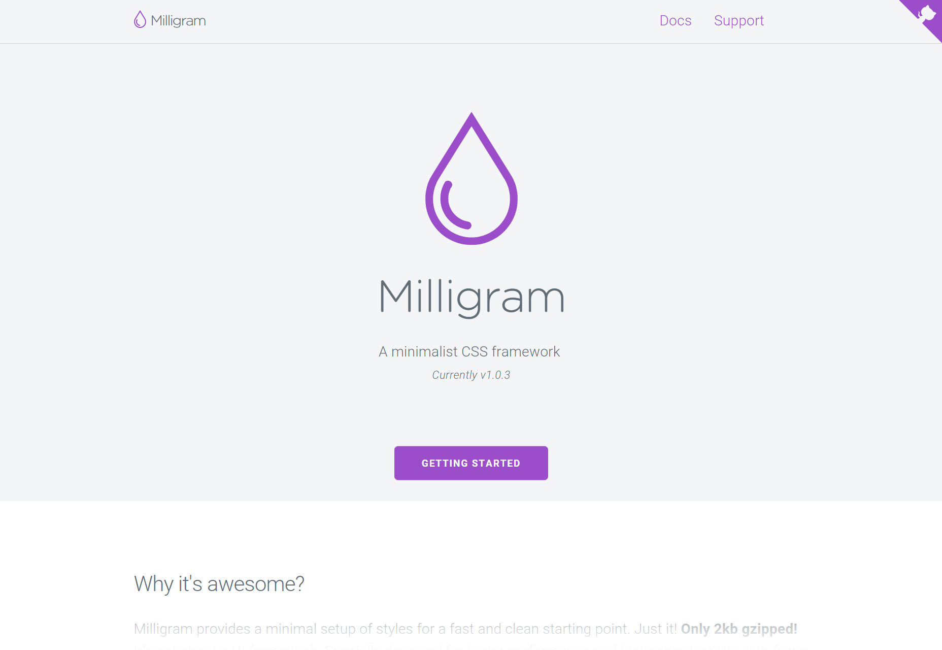 50+ fresh resources for designers, February 2016 Milligram: Minimalist CSS Framework