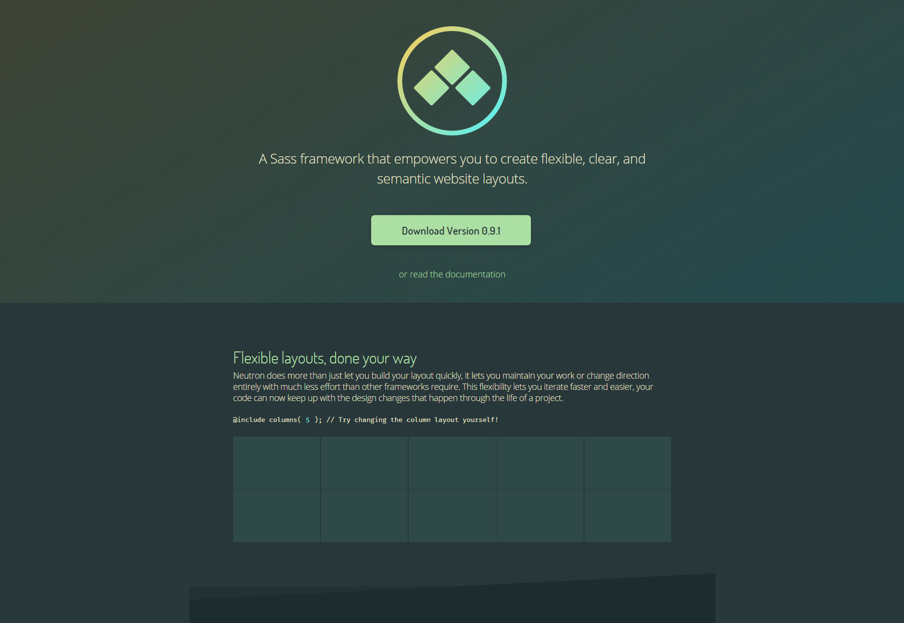 50+ fresh resources for designers, February 2016 Neutron: Sass Framework for Website Layouts