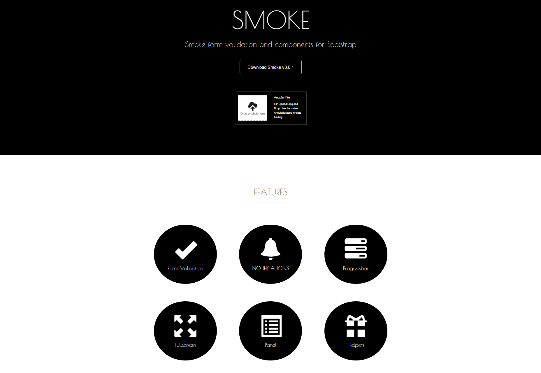50+ fresh resources for designers, February 2016 Smoke: Bootstrap Form Validation & Components