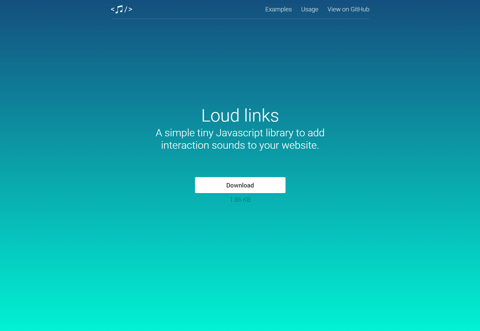 50+ fresh resources for designers, February 2016 Loud Links: Javascript Interaction Sounds Library