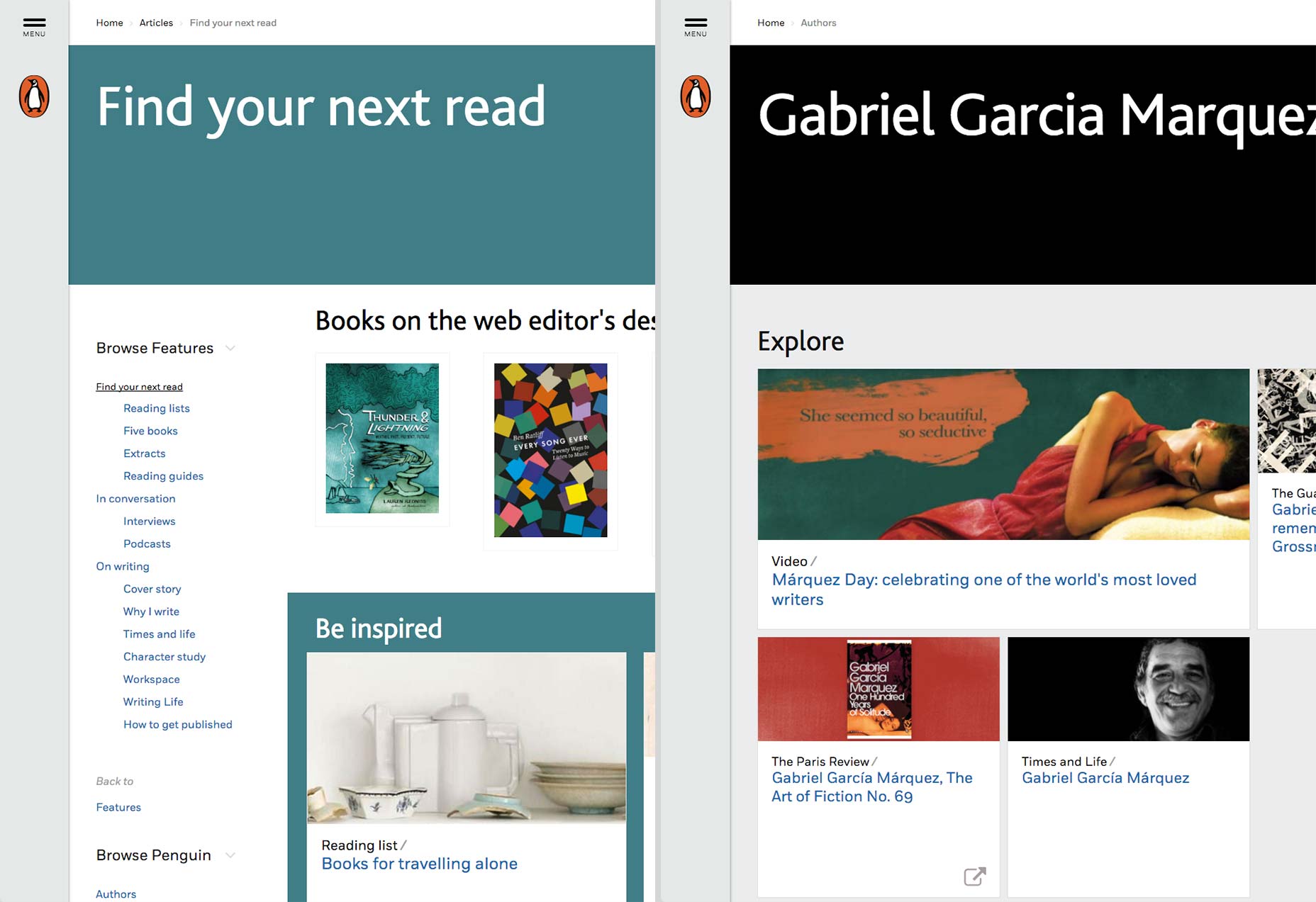 Penguin Random House redesigns its UK sites 003