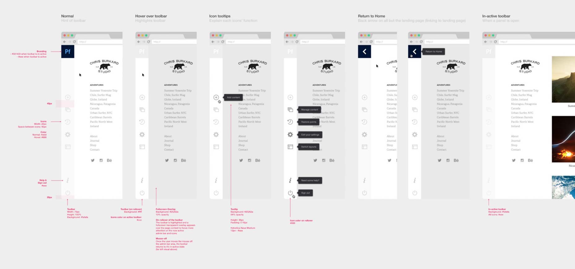 Designing Adobe Portfolio 039
