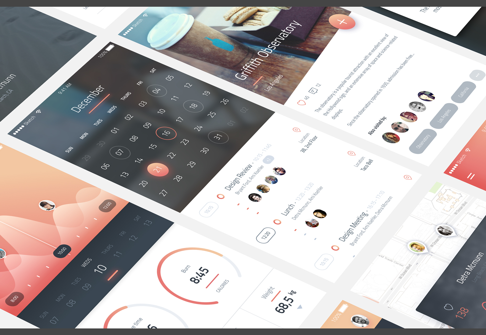 50+ fresh resources for designers, January 2016 Phoenix: iPhone 6 UI Kit