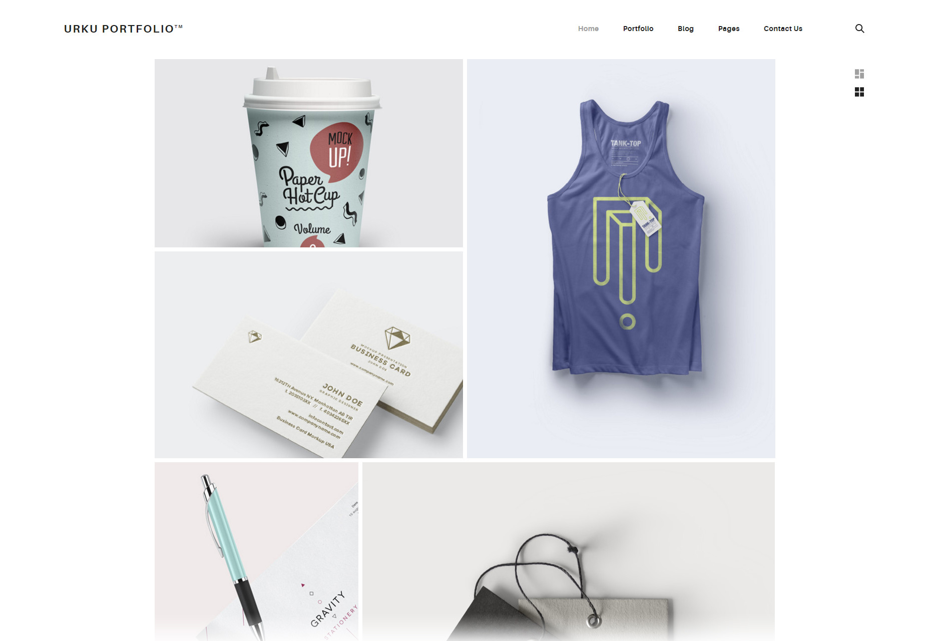 50+ fresh resources for designers, January 2016 Urku: Portfolio Website Template