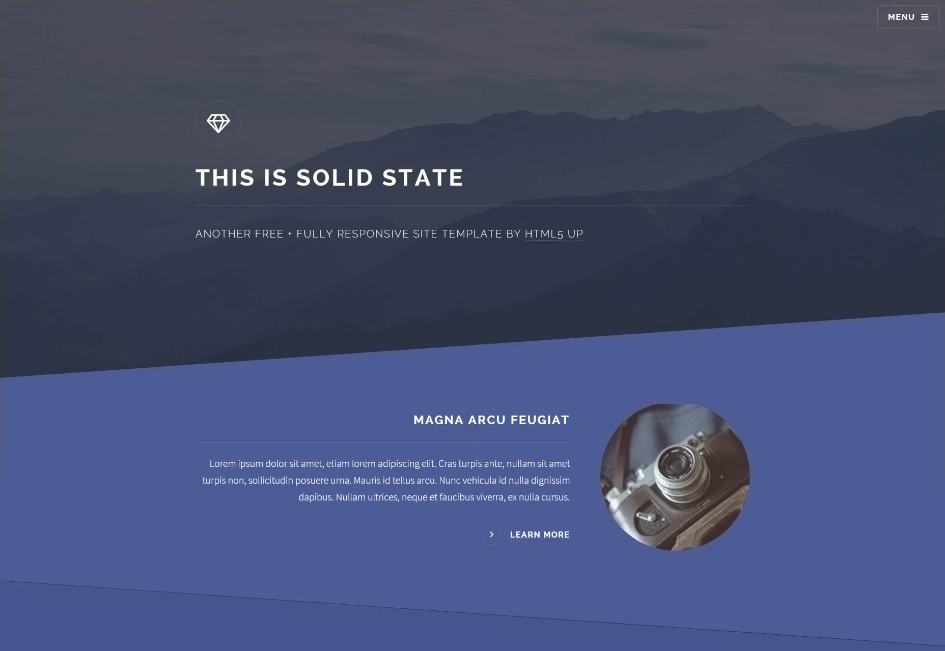 50+ fresh resources for designers, January 2016 Solid State: Fully Responsive Web Template