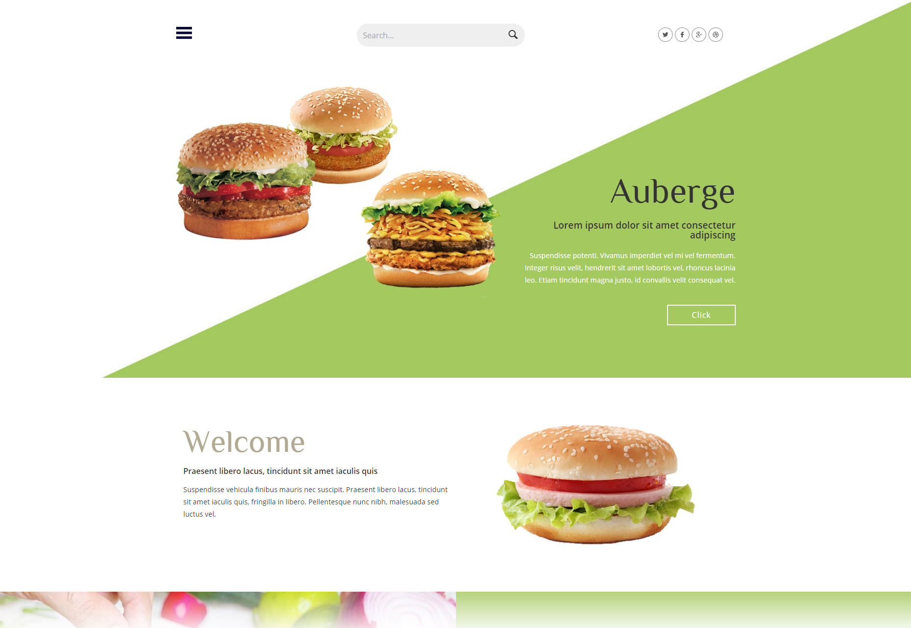 50+ fresh resources for designers, January 2016 Auberge: Hotel Restaurant Flat Bootstrap Web Template