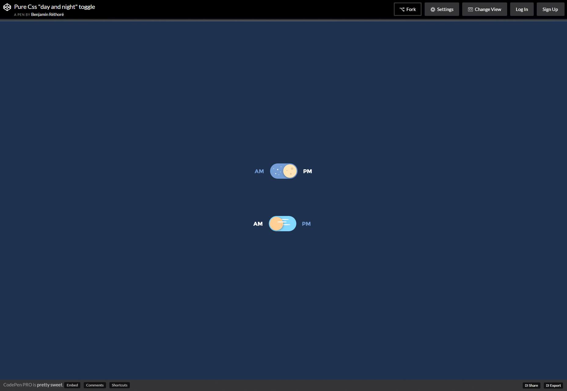 50+ fresh resources for designers, January 2016 Pure CSS Day & Night Animated Toggle
