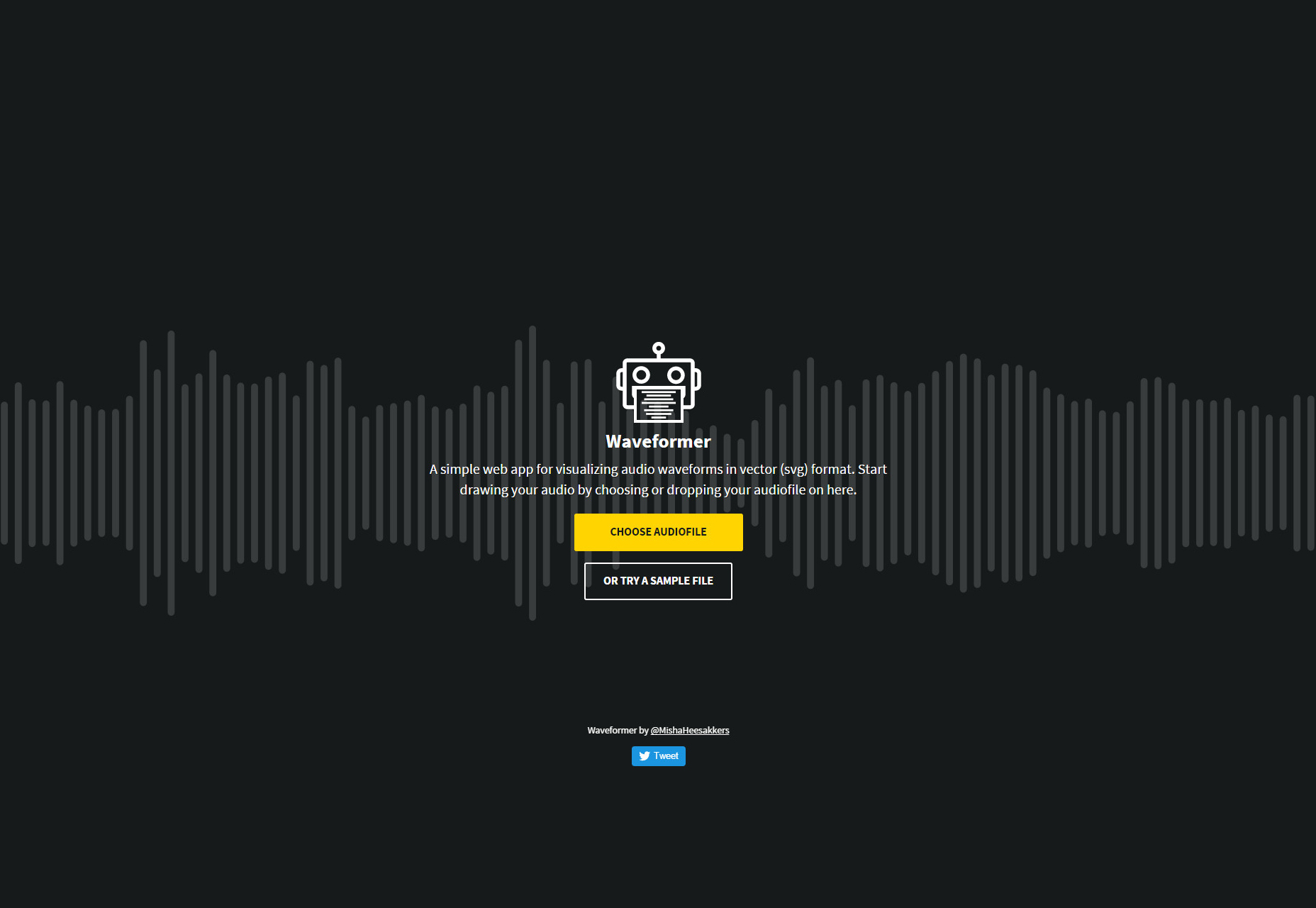 50+ fresh resources for designers, January 2016 Waveformer: Visualizing Your Audio in Vector Waveforms