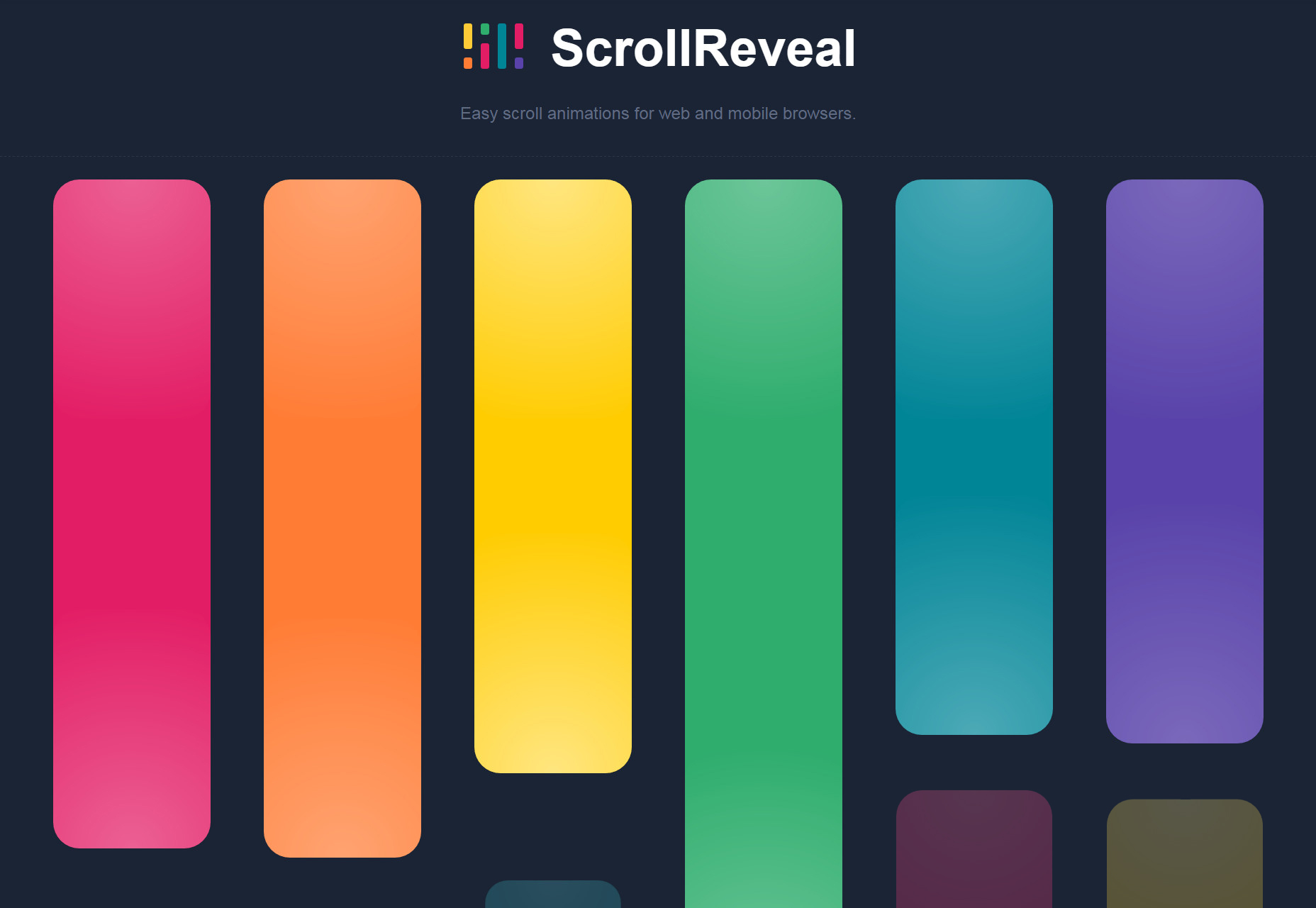 50+ fresh resources for designers, January 2016 ScrollReveal: JavaScript Web & Mobile Scroll-to-Load