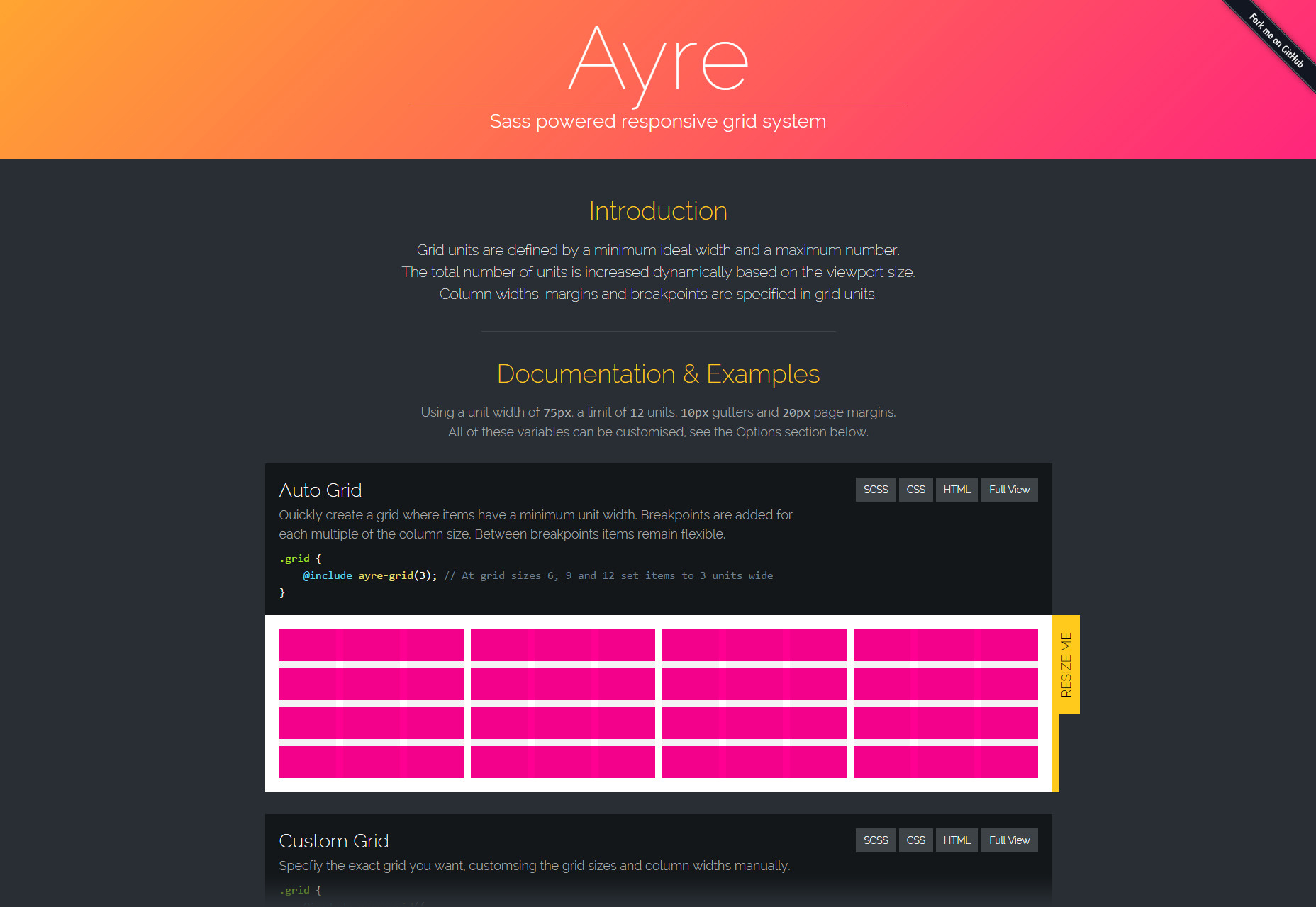 50+ fresh resources for designers, January 2016 Ayre: A Sass Powered Responsive Grid System