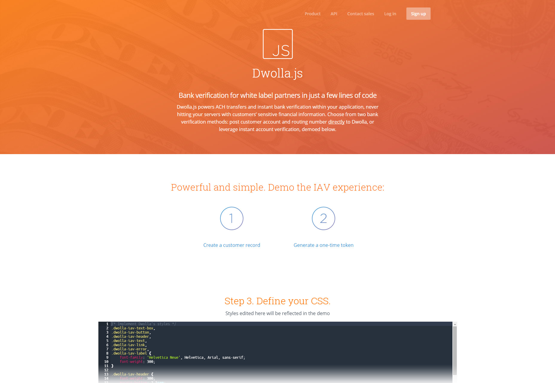 50+ fresh resources for designers, January 2016 Dwolla.js: Short White Label Partner Bank Verification