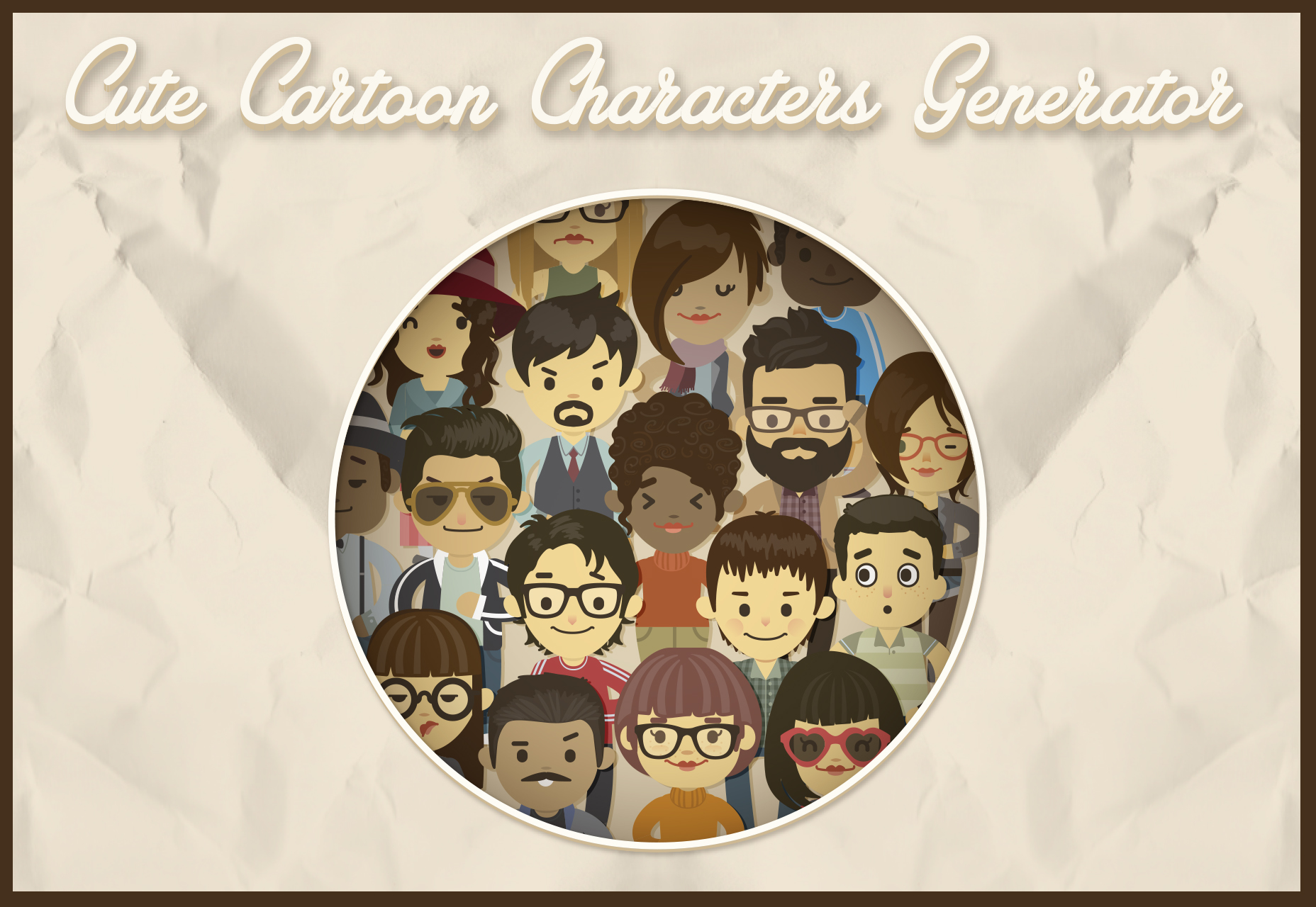 Cute Cartoon Body Parts for Character Generator